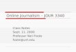 J 3340 Online Journalism Class Notes Sept11 2008