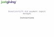 Justgiving payment report manager instructions