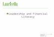 Leadership&Financial Literacy20112