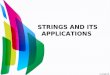 String & its application