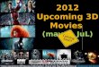 2012 upcoming 3D movies