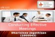 Conducting effective meetings
