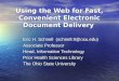 Using the Web for Fast, Convenient Electronic Document Delivery
