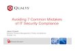 7 Mistakes of IT Security Compliance - and Steps to Avoid Them