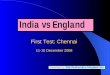 India vs England: 1st test Scorecard