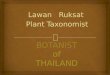 Botanist of thailand
