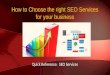 How to Choose the right SEO Services for your business