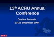 PowerPoint presentation of ACRU Secretary General at the 