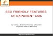 Exponent CMS and it's SEO friendly features