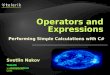 03. Operators, Expressions and Statements