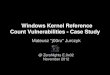 Jurczyk   windows kernel reference count vulnerabilities. case study