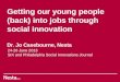 Getting our Young People (back) into Jobs through Social Innovation, Jo Casebourne