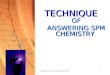 Teknik menjawab kimia