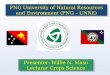 PNG University of Natural Resources and Environment (PNG – UNRE), By Willie N. Maso, Lecturer Crops Science