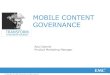 Mobile Content Governance
