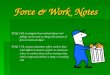 Force and work notes