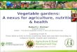 ARDD at Rio+20: Vegetable gardens a nexus for agriculture, nutrition and health