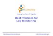 Best practises for log management
