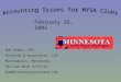 Accounting Issues for MYSA Clubs