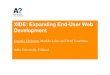 XIDE: Expanding End-User Web Development