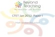 CTET Jan 2012 Paper I Math Discussion