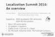 Localization Summit 2014: An overview