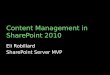 TSPUG: Content Management in SharePoint 2010
