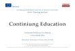 Slides for continuing education polytechnic university of tirana