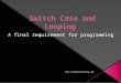 Switch case and looping jam