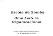 Escola De Samba   Leitura Organizacional