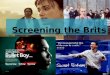 Screening the Brits  - An Introduction to British Cinema