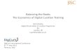 Balancing the Books – the Economics of Digital Curation Training & Education
