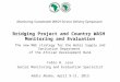 Bridging project and country WASH monitoring and evaluation