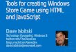 Tools for creating a windows store game using html and java script