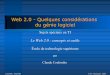 Web 2.0 & Génie Logiciel  - GTI780 & MTI780 - ETS - A09
