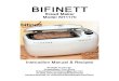 Bifinett Dual-Drive Bread Maker Model KH1170 Instruction Manual & Recipes KH 1170