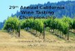 29th Annual California Wine Competition