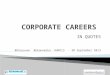 Corporate career planning