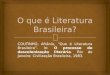 O que é literatura brasileira