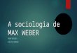 A sociologia de max weber
