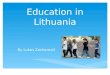 Education in lithuania