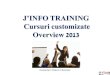 J'info training overview
