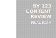Final Content Review