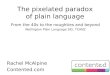 The Pixelated paradox of plain language: from the forties to the noughties and beyond