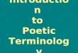 Introduction to-poetic-terminology
