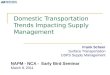 Transportation Impacts Upon Supply Chains