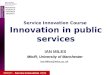 Public Services Innovation