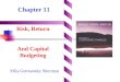 Chapter 11 Risk, Return And Capital Budgeting