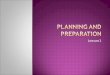 Planning and preparation lesson1