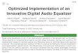 Optimized implementation of an innovative digital audio equalizer